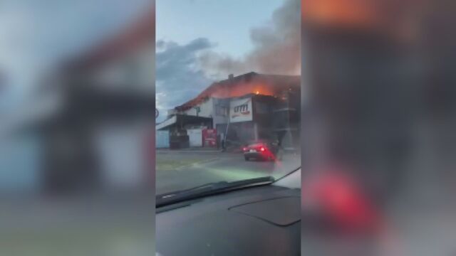 Пожар в ресторант в търговски център в Гоце Делчев  По първоначална