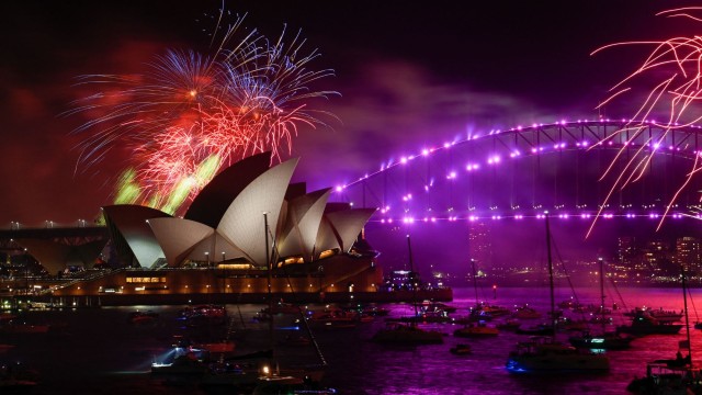 Австралия посрещна новата 2022 г. по впечатляващ начин с голямо