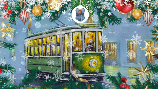 Коледен ретро трамвай потегля из София За десета поредна година