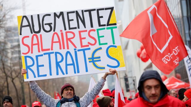 Хиляди протестираха в белгийската столица Брюксел заради покачването на цената