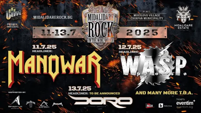 W.A.S.P. и Doro на Midalidare Rock In The Wine Valley 2025 