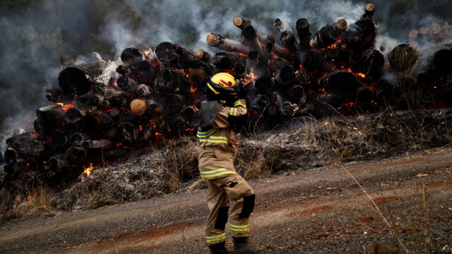 Мащабни горски са обхванали южната централна част на Чили Огънят