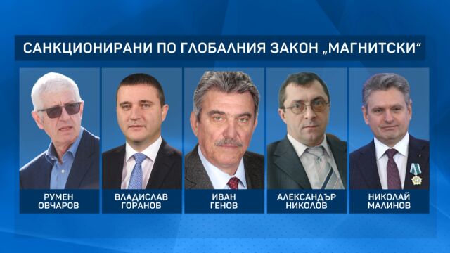 Първо по bTV: Нов списък със санкционирани българи по „Магнитски“