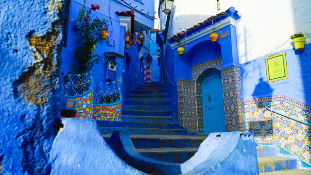 Град Шефшауен в Мароко се нарежда сред най пъстрите градове в
