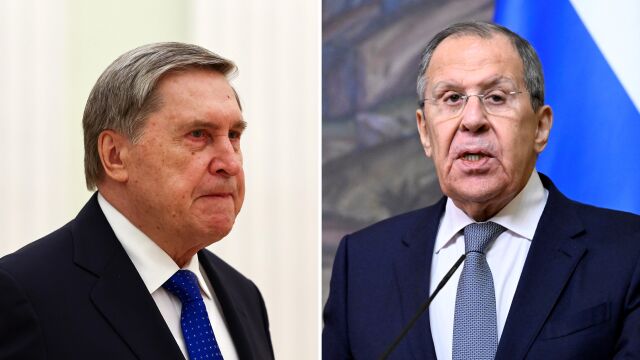 Външният министър на Руската федерация Сергей Лавров и помощникът на