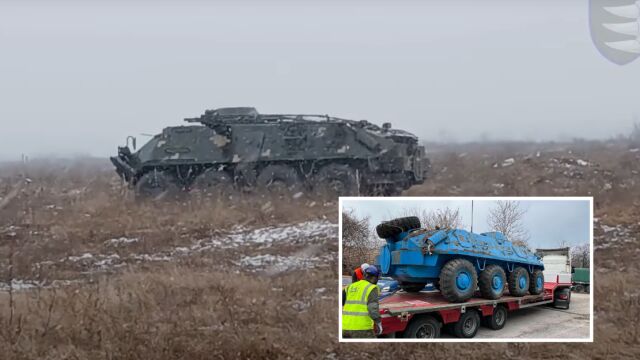 Подразделенията на 156 а механизирана бригада получиха модернизирани български бронетранспортьори БТР 60