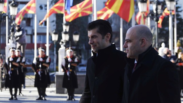 Премиерът на Република Северна Македония Димитър Ковачевски пристига в София