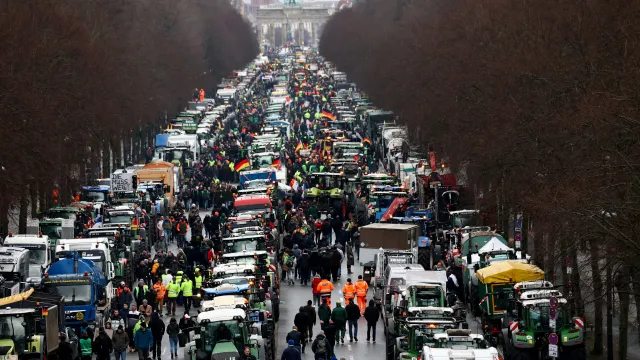 Протест на фермерите в Берлин