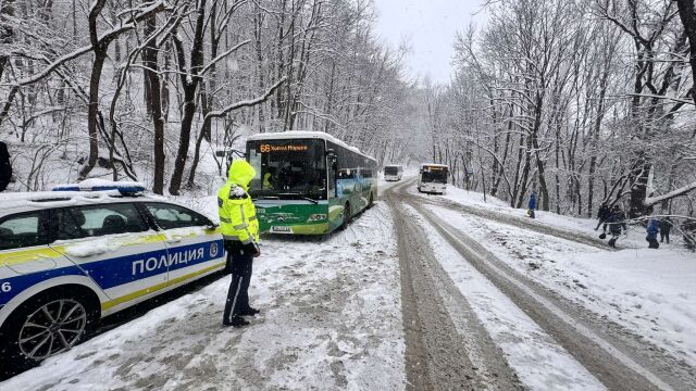 Възстановено е движението на автобусите по линия 66 от Драгалевския