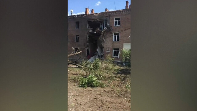 Руска военна агресия в Украйна Жилищна сграда в Донецка област