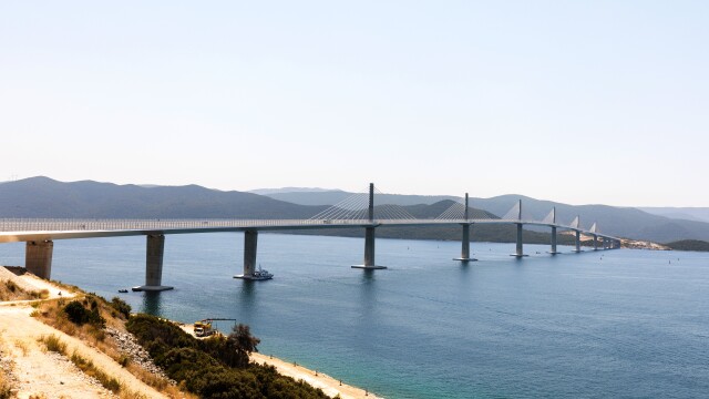 Хърватия има нов мост на Адриатическото крайбрежие Благодарение на съоръжение се