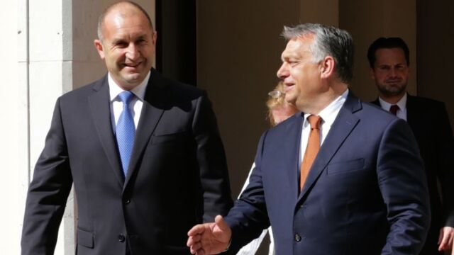 Държавният глава Румен Радев и министър председателят на Унгария Виктор Орбан