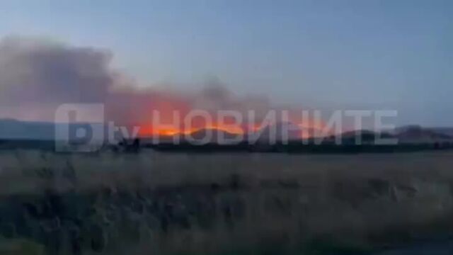 Овладян е пожарът който пламна снощи на хълма между квартал Банево