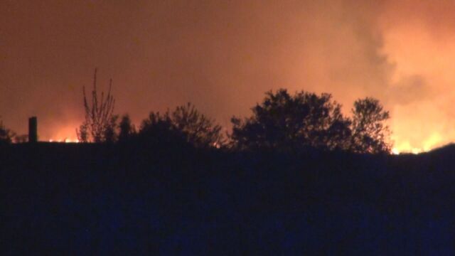 Най вероятната причина за пожара пламнал снощи край Бургас е