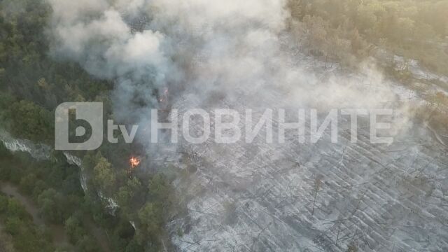 Огромният пожар край Русе е напълно овладян след пет часа
