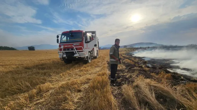 Пожар в Хасковско