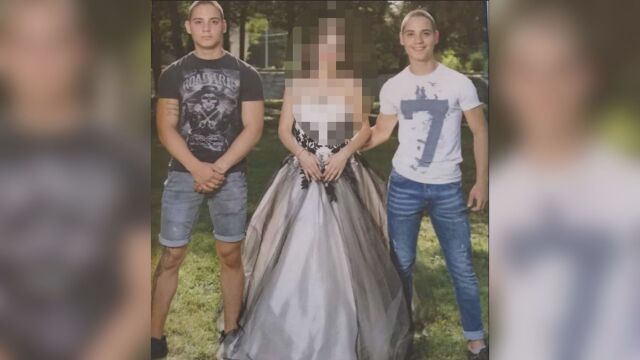 Семейството на близнаците Валентин и Борислав Динкови който бяха задържани