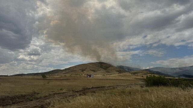 Голям пожар е избухнал около 12 30 часа край бургаския