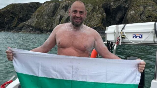 Снимка: Направи го! Петър Стойчев преплува и Северния канал