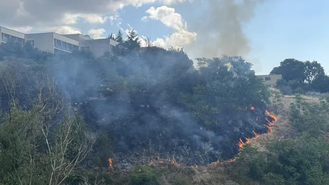 Пожар край дом за деца в Стара Загора