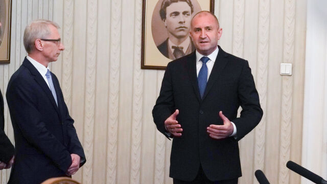 Премиерът Николай Денков и лидерът на ГЕРБ Бойко Борисов са