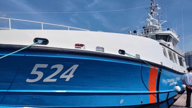 Новият граничен полицейски кораб Балчик вдига котва Съгласно сключения договор