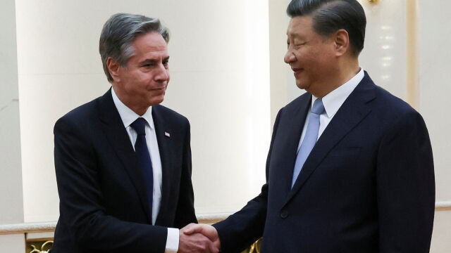 Държавният секретар на САЩ Антъни Блинкън заяви че Китай е