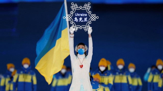Топло посрещане за украинските атлети на церемонията по откриването на