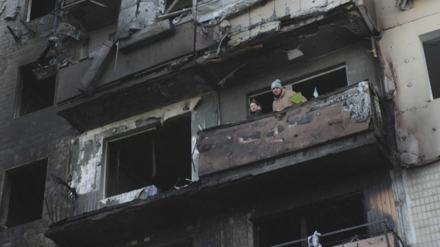 Украинската столица Киев под засилен руски обстрел в 20 ия