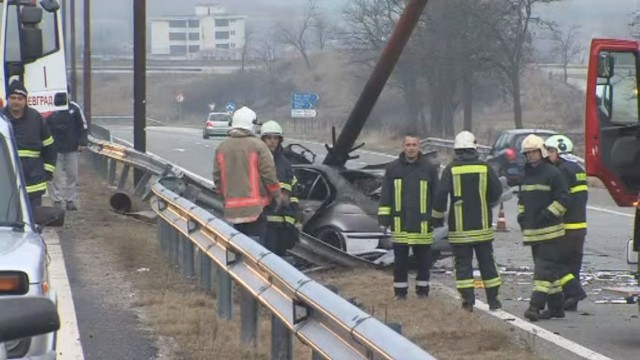 Тежка катастрофа на изхода на Благоевград в посока София Инцидентът