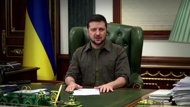 Във видеообръщение украинският президент Володимир Зеленски заяви че приоритетите му