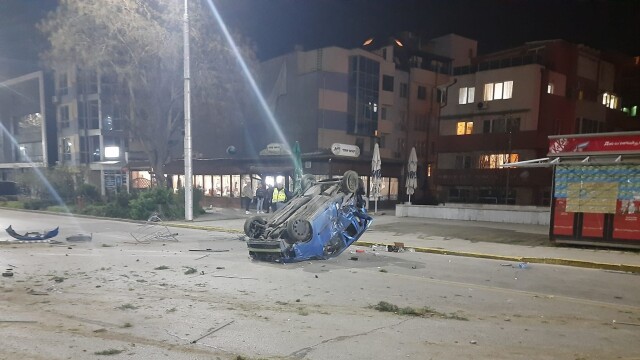 Пиян шофьор предизвика тежка катастрофа на пловдивския булевард Мария Луиза