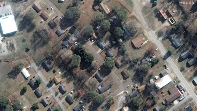 Сателитни кадри показват мащаба на разрушенията в американския щат Мисисипи