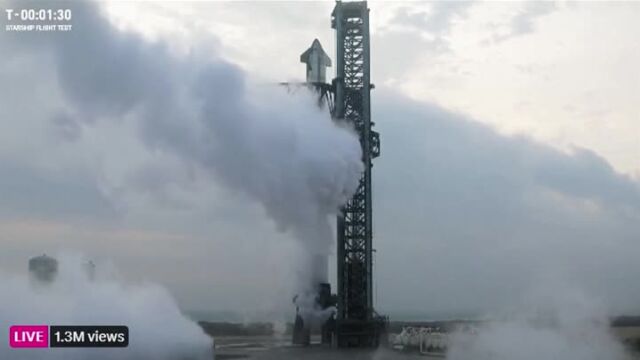 Изстреляха космическия кораб Starship на SpaceX успешно от базата в