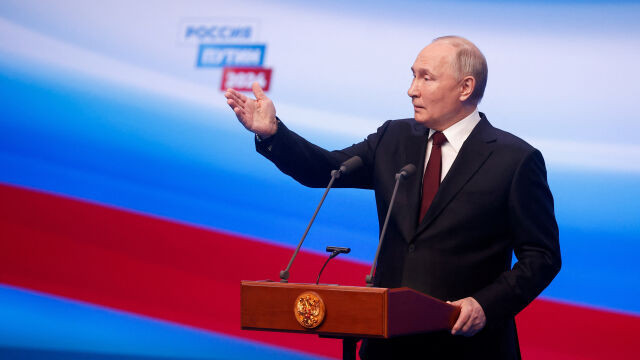 Кандидатът за президент на Русия и действащ държавен глава Владимир