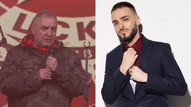 Снимка: На 200 м един от друг: Дучето иска прошка, при Криско пеят за Левски (ВИДЕО)