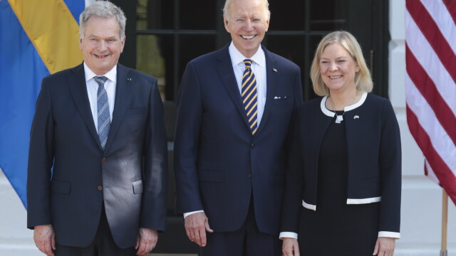 Американският президент Джо Байдън посрещна днес шведската премиерка Магдалена Андершон
