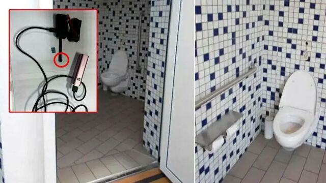 Скрита камера е била инсталирана в общата баня с тоалетна