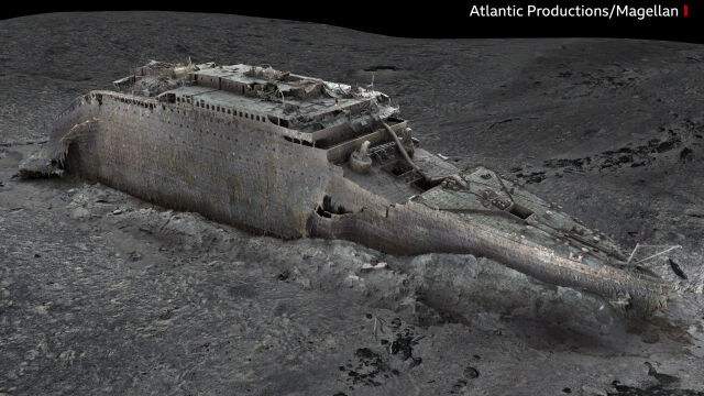 Детайлно 3D сканиране на най известния потънал кораб в света
