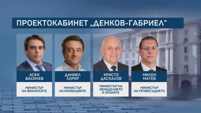Кои ще са министрите в кабинета Денков Габриел ще стане ясно