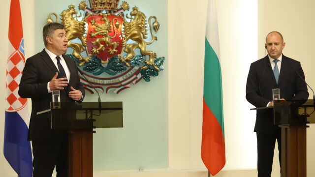 Хърватският президент изрази пълна подкрепа за бързото присъединяване на България