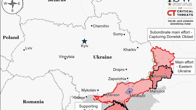 Русия засилва усилията си да превземе Часов Яр стратегически град