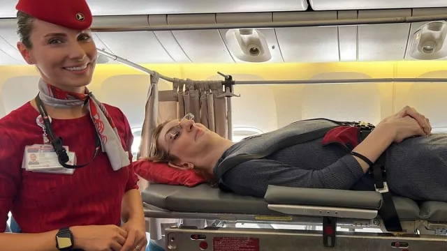 Най високата жена в света направи първото си пътуване със самолет