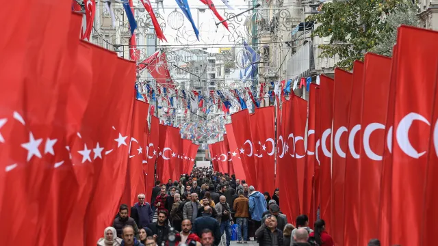 Знамена в Турция след атентата