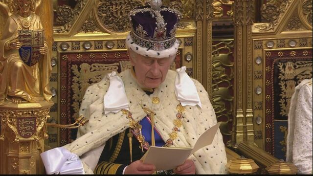 Във Великобритания крал Чарлз III произнесе първата си реч като