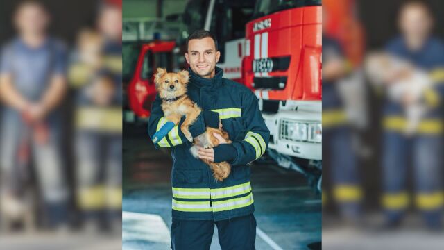 Пожарникари от Казанлък заснеха фотосесия със спасени животни станали жертва