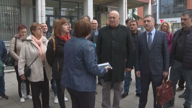 Протест в Плевен в защита на кмета на село Къшин