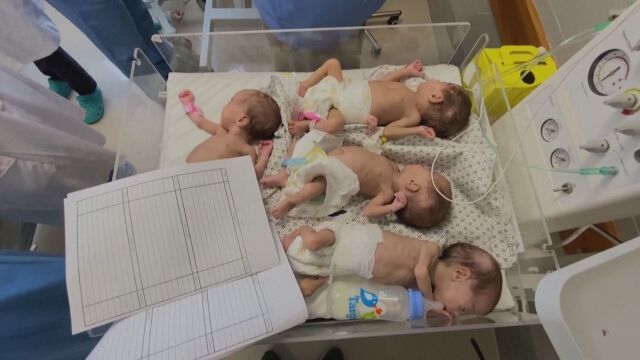 Преждевременно родени бебенца от болницата Ал Шифа в Газа пристигнаха