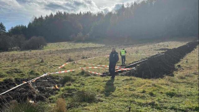 При изкопни дейности в землището на самоковското село Белчин е