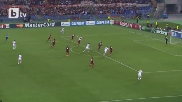 Рома пред разгром след гол на Левандовски за Рома 0:3 Байерн (ВИДЕО)
